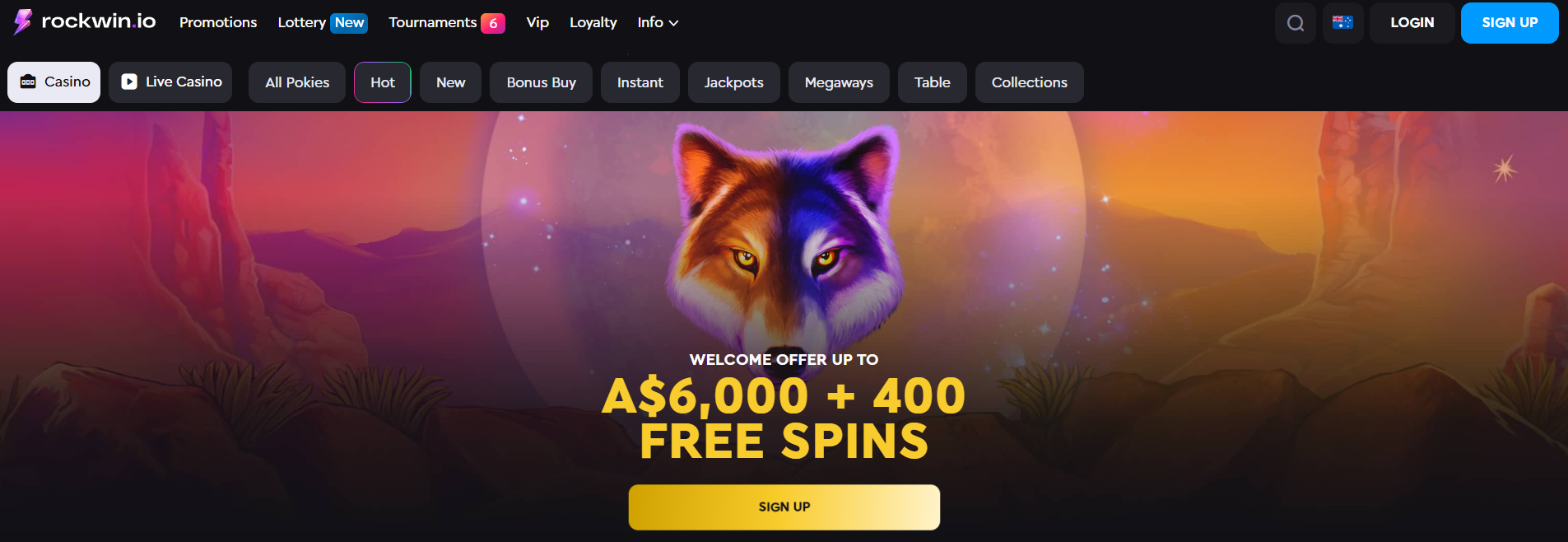 Rockwin Casino Screenshot