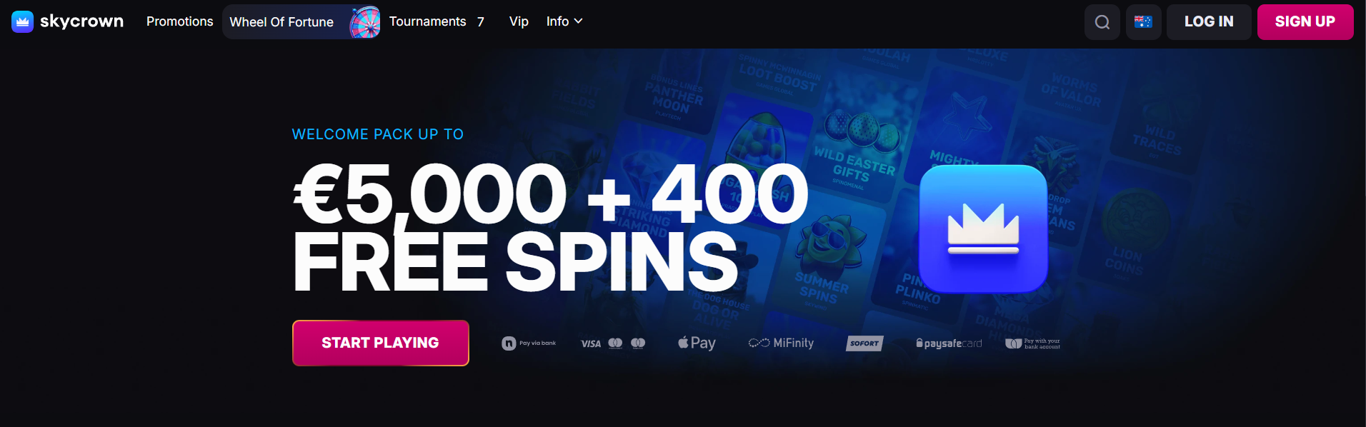 SkyCrown Casino Screenshot